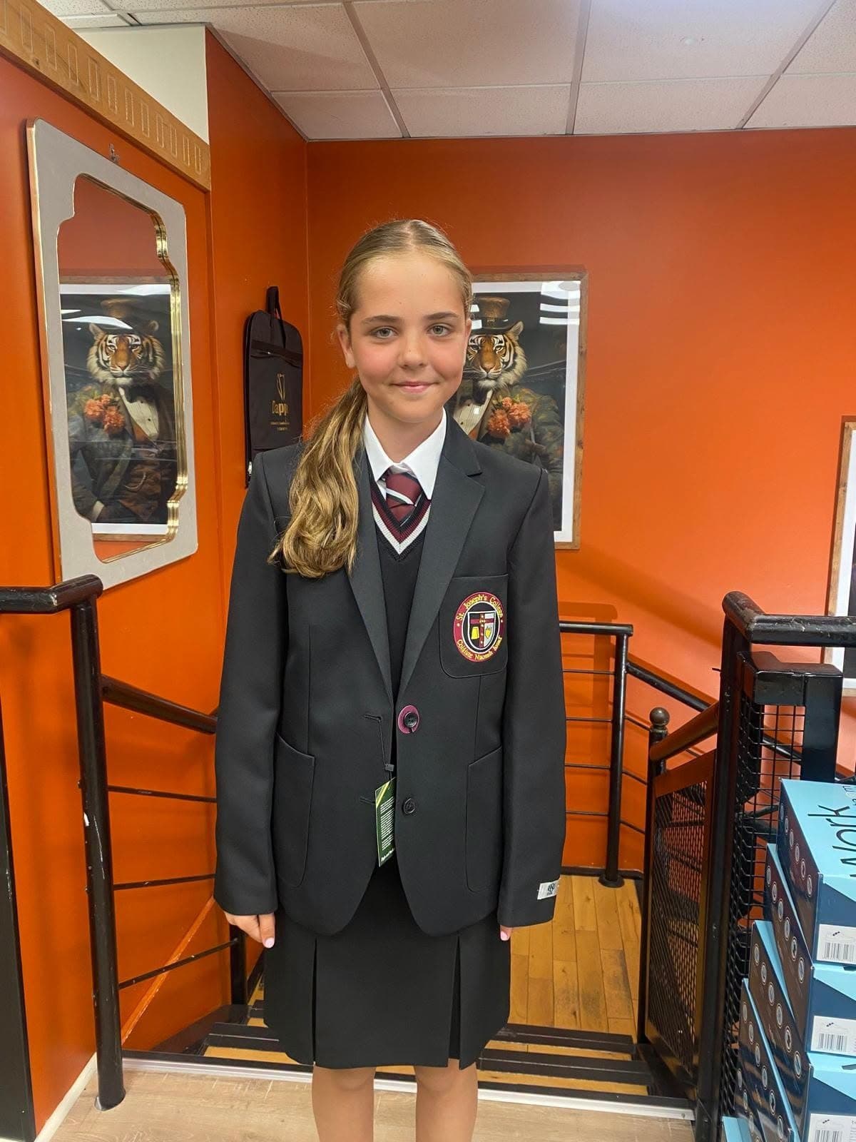 School blazers and crested jumpers fitted at Dapper
